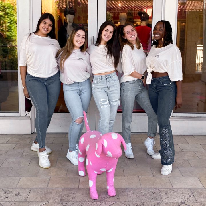A group image of the University of Miami PINK Campus Team
