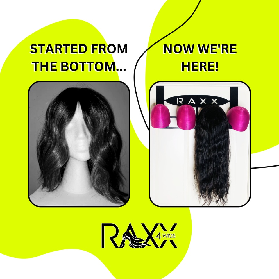 Instagram meme created of RAXX 4 Wigs Door Rack